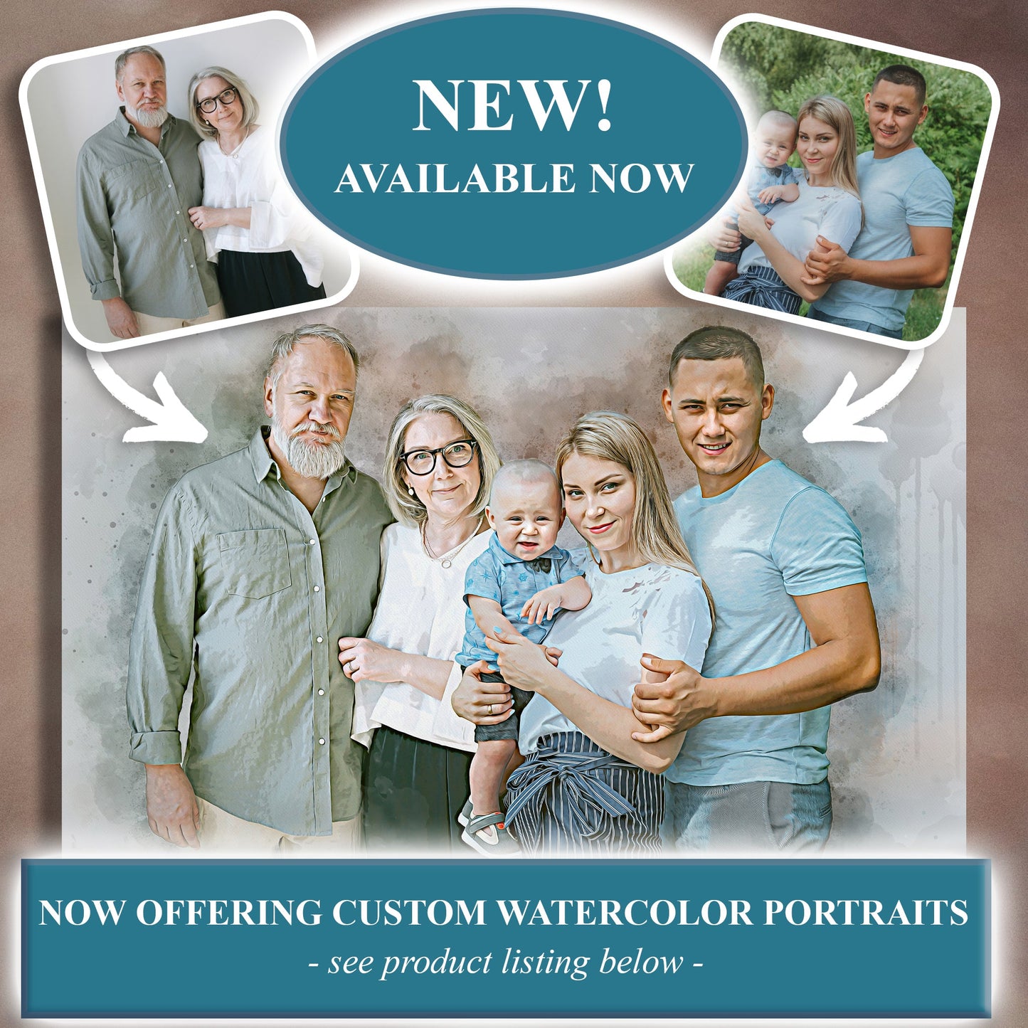 Custom Add Your Loved Ones To Any Photo - Service - lovingmemoryprints