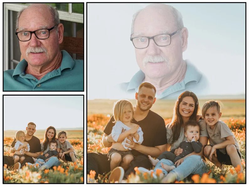Custom Add Your Loved Ones To Any Photo - Service - lovingmemoryprints