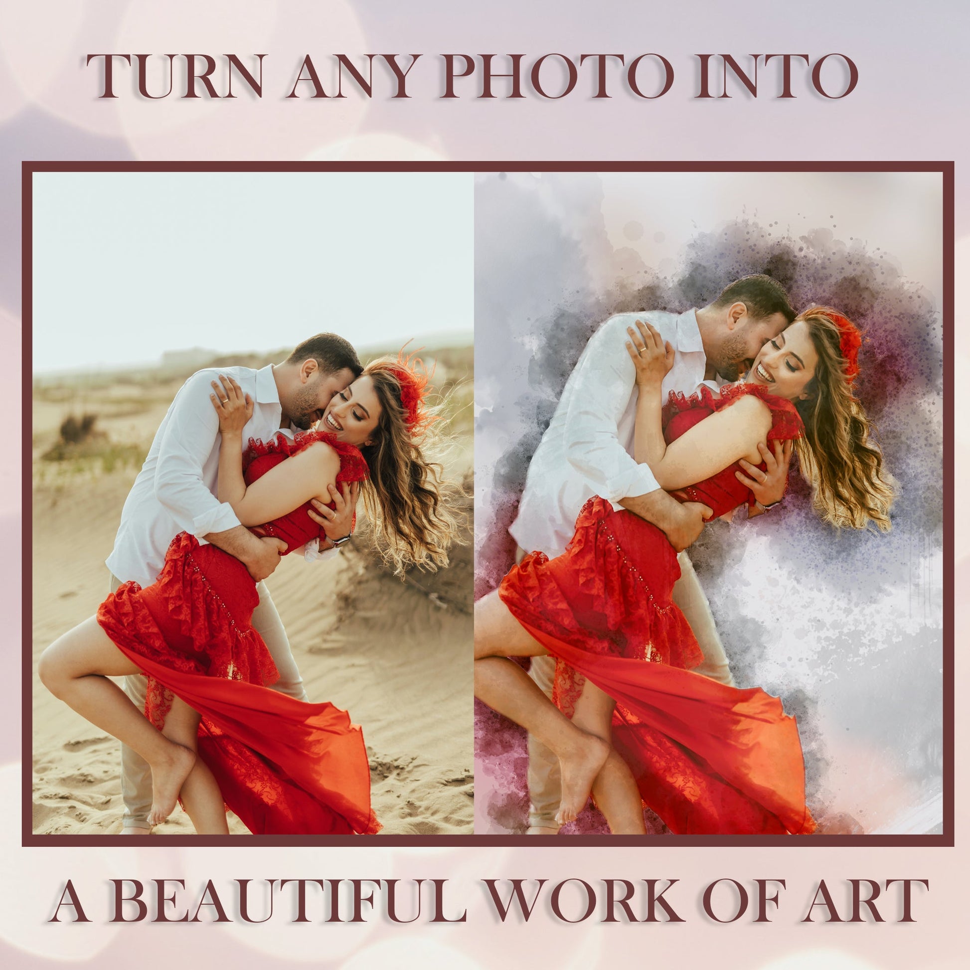 Custom Made Family Portraits - We Can Add Your Loved Ones To Any Photo - lovingmemoryprints