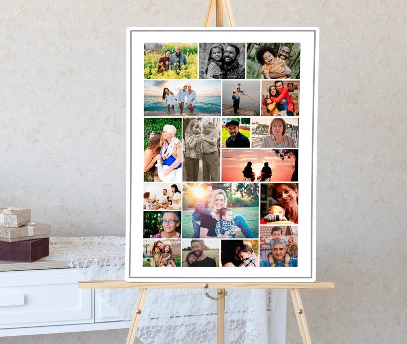 Editable Funeral Posters w/ Photo Displays - Set of 5 - lovingmemoryprints