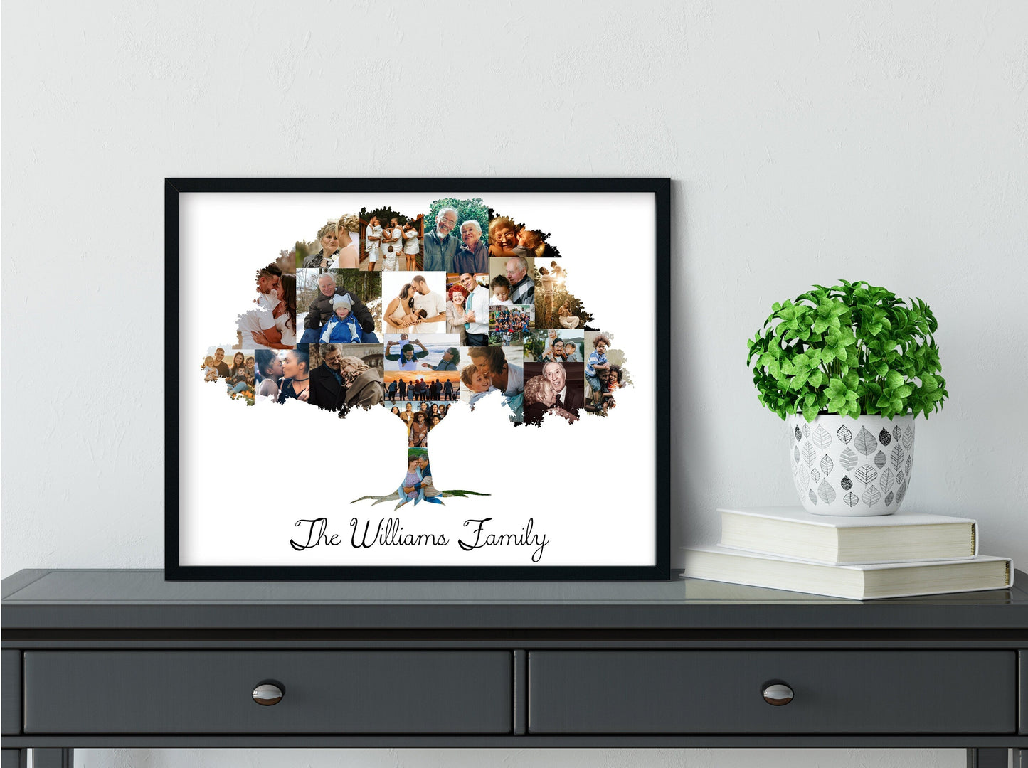 Family Tree Photo Collage | Custom Family Tree Photo Collage - lovingmemoryprints