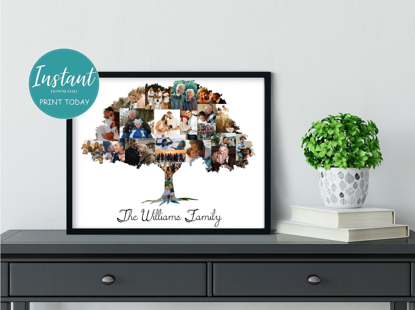 Family Tree Photo Collage | Custom Family Tree Photo Collage - lovingmemoryprints