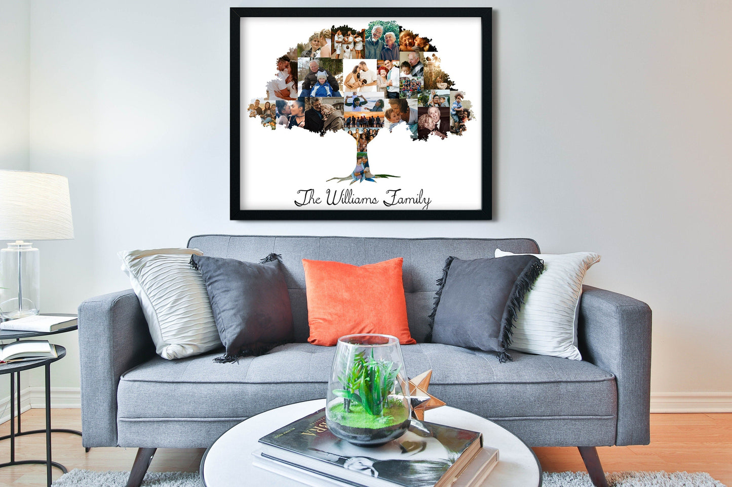 Family Tree Photo Collage | Custom Family Tree Photo Collage - lovingmemoryprints