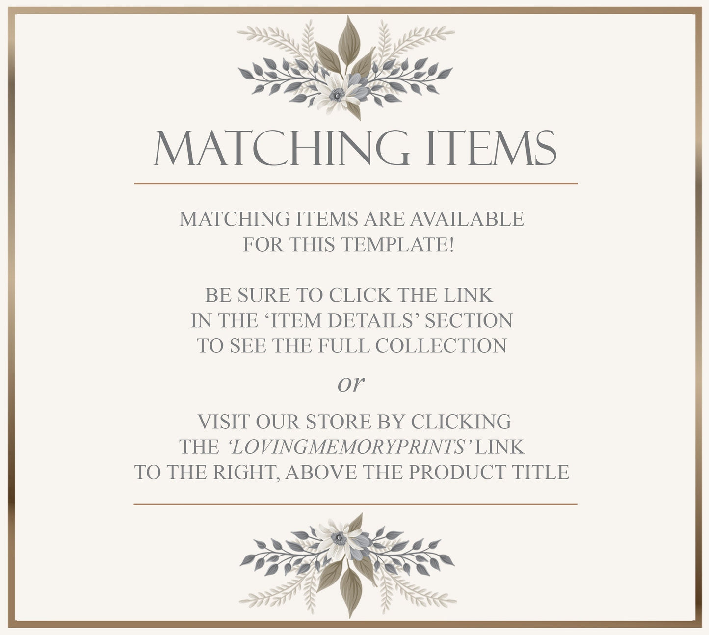 Floral Funeral Welcome Sign or Display Poster - lovingmemoryprints