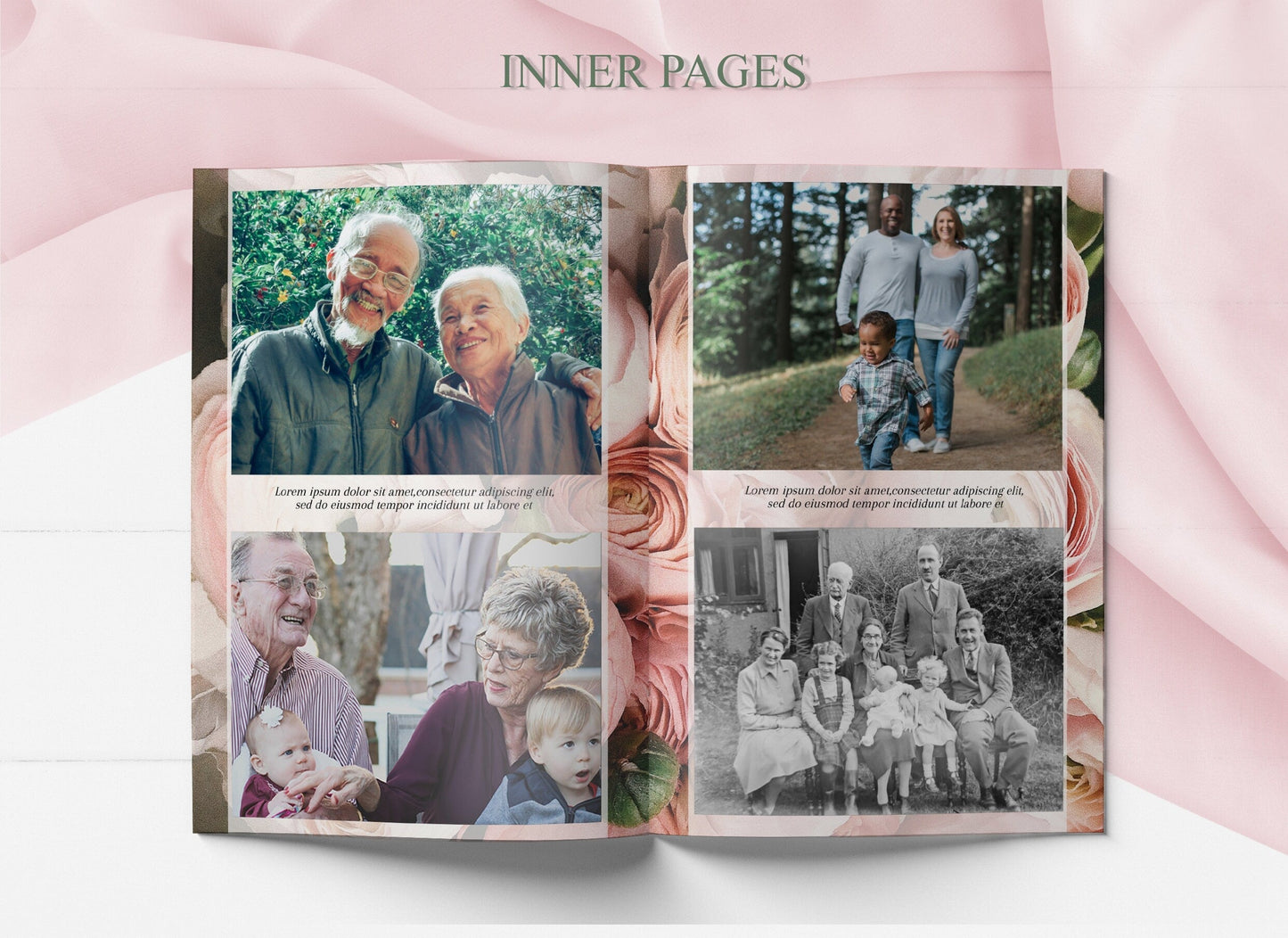 Funeral Program Template Designed For A Woman - 8 Page - lovingmemoryprints