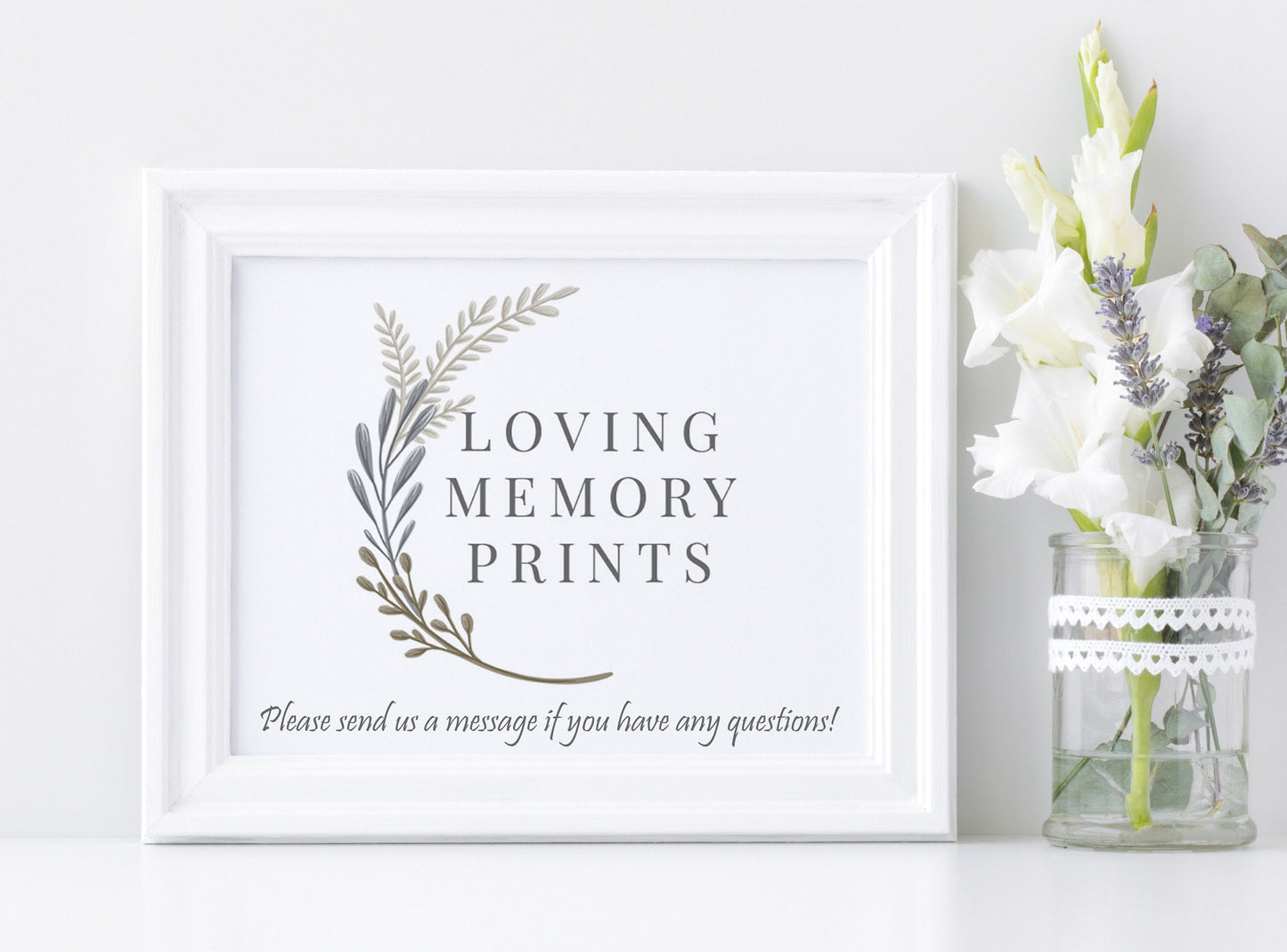 Purple Lilac Thank You Cards Template - lovingmemoryprints