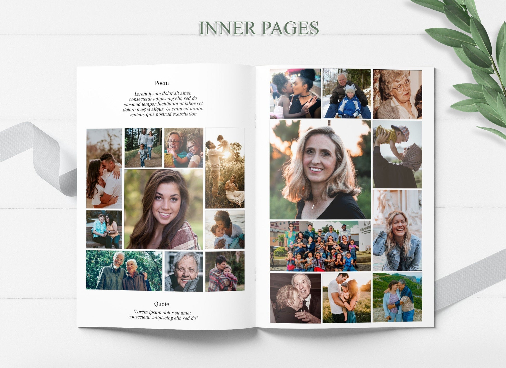 Simple Funeral Program Template - 8 Page - lovingmemoryprints