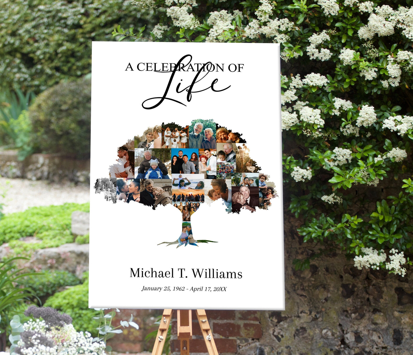 Tree of Life Memorial Poster for Funeral - lovingmemoryprints