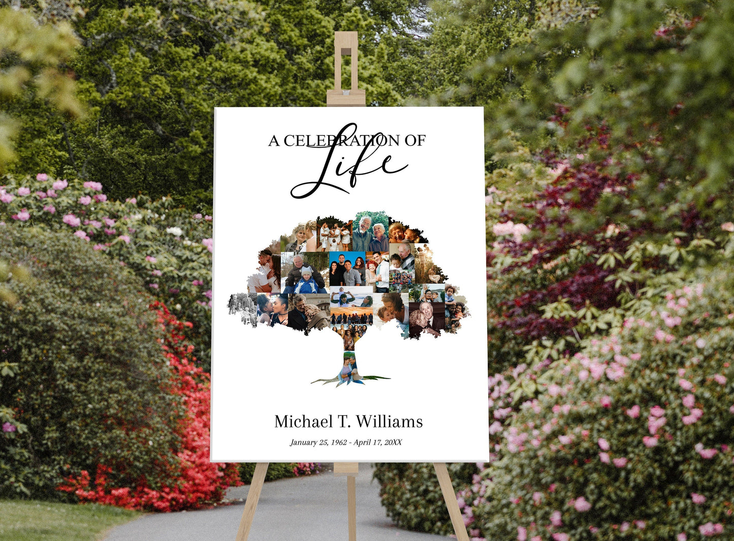 Tree of Life Memorial Poster for Funeral - lovingmemoryprints