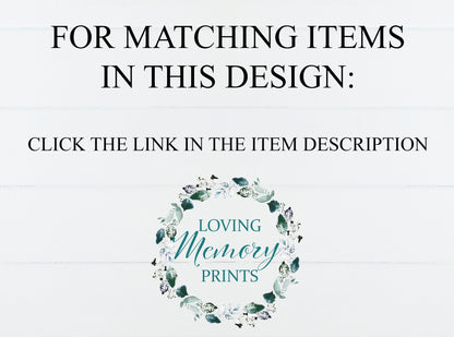 Funeral Invitation Announcement Digital & Physical - lovingmemoryprints