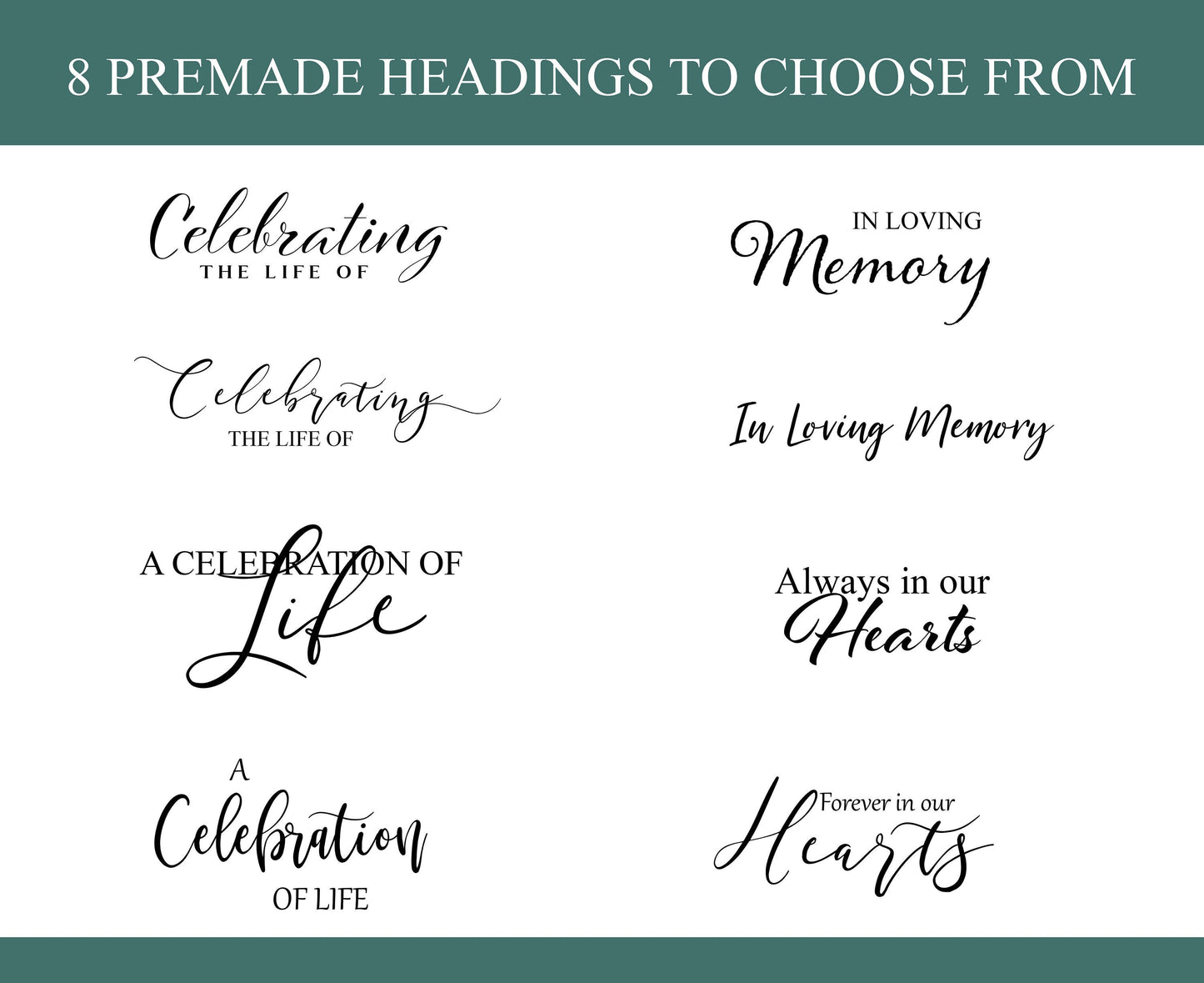 Colorful Floral Funeral Announcement Template for Woman