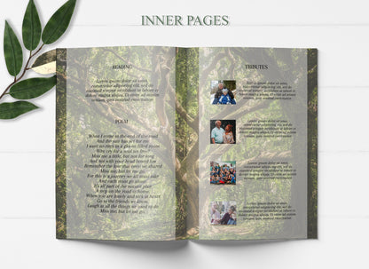 8-Page Funeral Program Template for Man