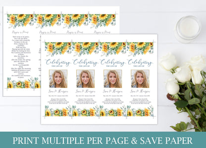 bookmarks with your own photo and sunflowers