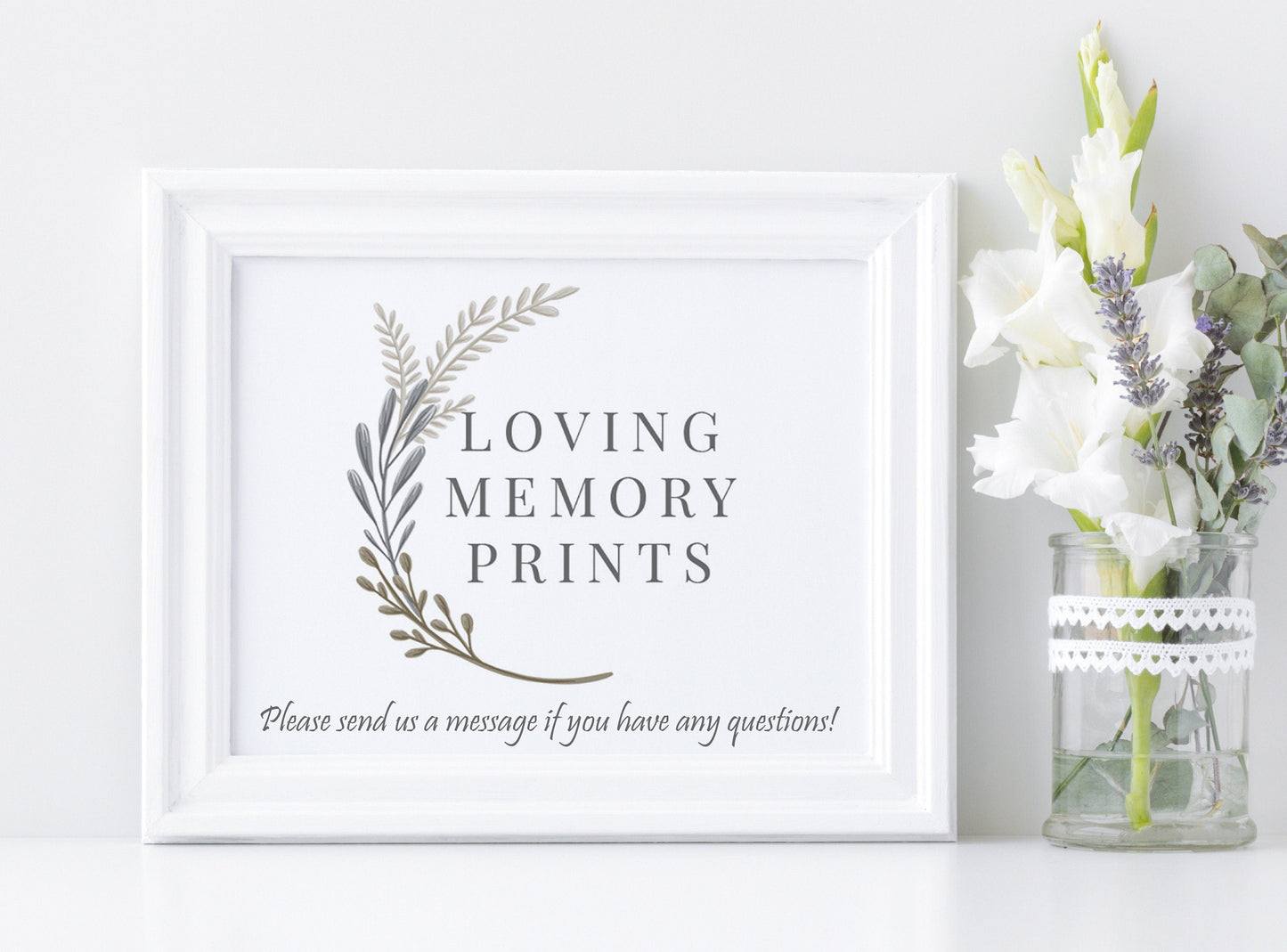 Lake Front Theme Funeral Announcement Template - Digital & Physical