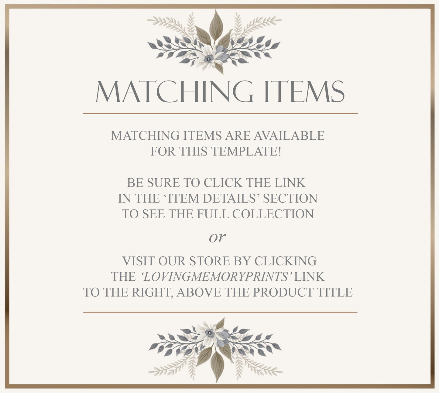 memorial services matching items logo