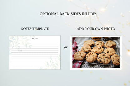 Simple Recipe Card Template Fully Editable