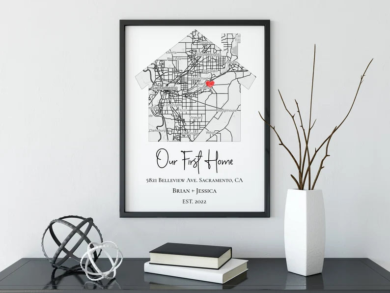 First house realtor gift idea, desigend for a printable
