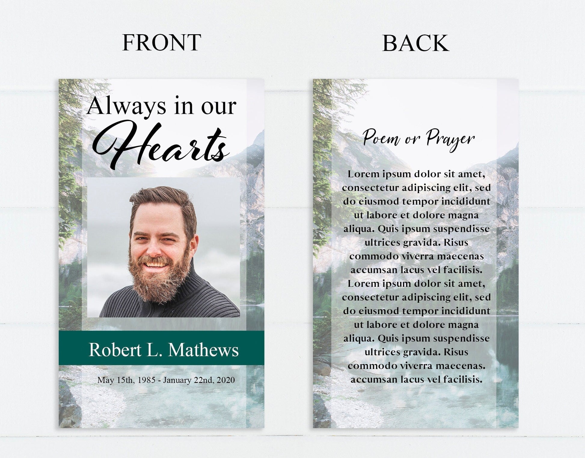 Nature Themed Funeral Prayer Cards Templates – lovingmemoryprints nature-themed-funeral-prayer-cards-templates-lovingmemoryprints