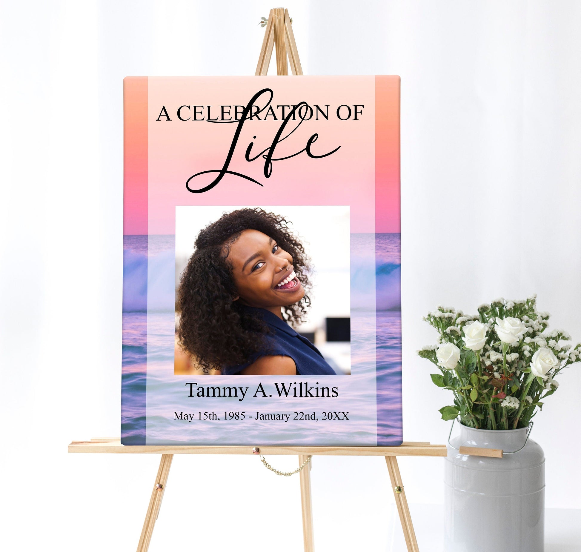 Orange Sunset Beach - lovingmemoryprints